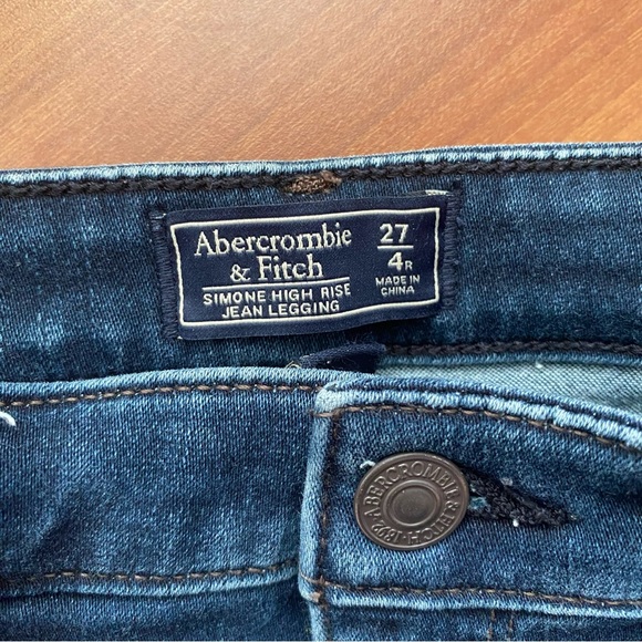 Abercrombie & Fitch Simone High Rise Jean Legging Size 27/4 R - Picture 2 of 9